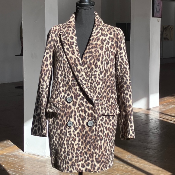 Zara Jackets & Blazers - Zara leopard print coat